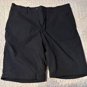 Men's Black Eddie Bauer Fleece Lined Shorts